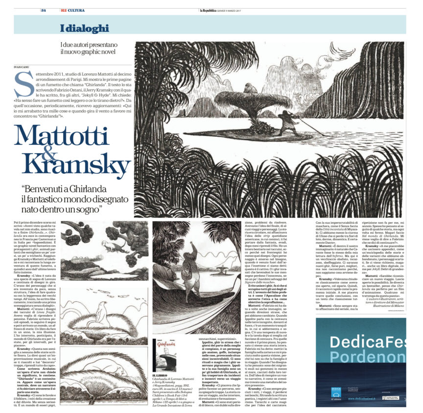 Mattotti & Kramsky interview – La Repubblica